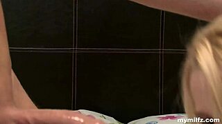 Skinny Milf April Paisley licks balls deepthroats then fucks monster cock at mymilfz