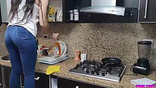 uhh stayed home alone n took my yummy friend hard