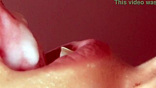 japanese wife cheats hard, cumshot facial closeup!! 💦😏
