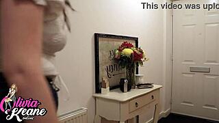 Naughty college student bares ass for firm suggestive spanks