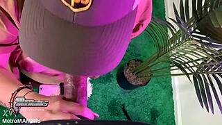 Brazilian Babe Gagging on Monster Cock in Deepthroat Tryout