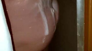 caught stepsister showering perfect tits ass body tempts wildly