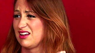 British redhead tattooed cfnm femdoms facesit jerk humiliate voyeur group