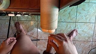 real fuck doll pussy stretched wide until huge cumshot fills it up