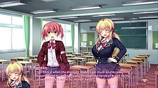 Rino's route unfolds with monster cock creampie in hentai part 44