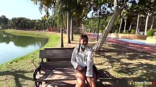 johntronx picks up innocent petite asian teen 18+ bends her over for creampie in room