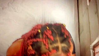 horny petite redhead with huge ass fucks for cash outdoors in public spot