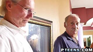 damn this hot blonde teen 18+ takes two cocks like a pro 😏 bent over blowjobs