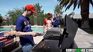 i can't resist my stepdaughter's deepthroat on this big cock threesome 4th of july