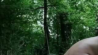 wanna see this bound french milf slave shamed outdoors doggystyled in forest?