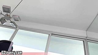 skinny shemale goddess alex more bares back with gf in kinky crossdressing blowjob passion