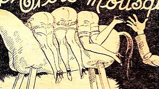 Vintage Erotic Drawings Capture Antique Retro Passion