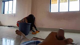 Desi maid horny pussy fucked rough pov by young boss
