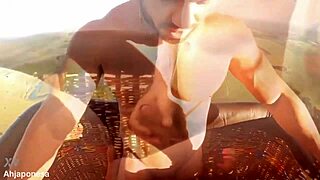 heart pounding as huge cocked hubby fucks tiny waist brazilian bodybuilder bareback anal