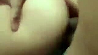 Perfect blonde teen gives her pink pussy right in front of husband