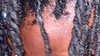 bbw ebony neighbor flashes huge assets then deepthroats and swallows every drop eagerly