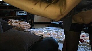 she slips into sexy satin nightie corset and pink panties for rough doggy pov blowjob