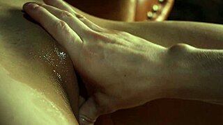 Slowmo close-up thrusts into pretty teen fuck doll's juicy pussy