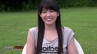 yui kasugano rides steamy outdoor dildo with her big natural tits bouncing