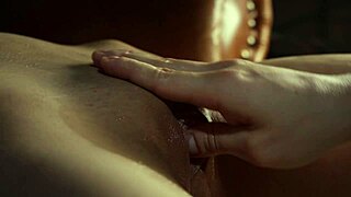 Slowmo close-up thrusts into pretty teen fuck doll's juicy pussy