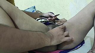 desi bhabhi gets her shaved pussy cleaned by jeth ji after romance?