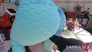 curvy latina regina rizzi craves anal creampie and pussy fill after spinning bike tease