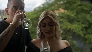 Colombiana's Huge Tits Bounce on Stranger's Thick Cock Romantic Fuck!