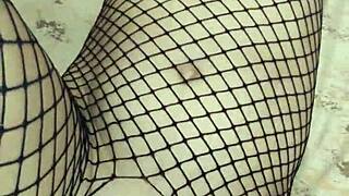 wanna see wife anal fucked in fishnets close up pov?