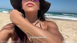 Fablazed's Brazilian Beach Vlog Big Ass Blowjob Spread