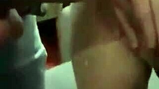 Perfect blonde teen gives her pink pussy right in front of husband