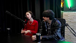 whoa, she flashes lingerie then sits on tits and grinds - yastrixx sheer red watch!