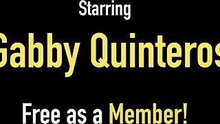 Gabby Quinteros Trims Pussy Masturbates Nipples Wildly!