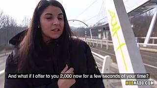 Woman Watches Jerking Off on Tram with Stacy Sommers