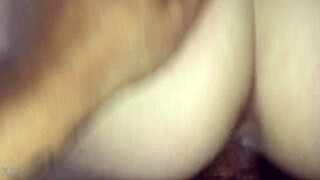 POV Creampie Fills Young Blonde Shaved Pussy