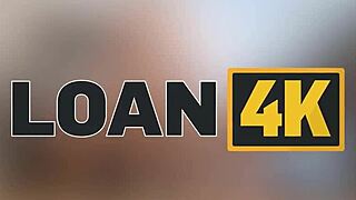 redhead teen shows big tits then fucks for loan in office