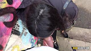 Woman Watches Jerking Off on Tram with Stacy Sommers