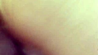 her sexy pierced nipples harden during my dirty footjob leading to closeup creampie finish