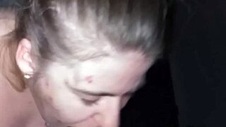 my best wifey slurps deep on my monster cock girlfriend style homemade blowjob heaven