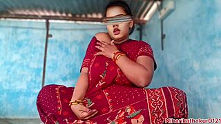 Hot Desi Babe Teases Huge Natural Tits for Long Cock