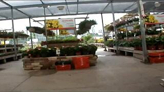 whoa check this brunette flashing pierced tits in risky public spots