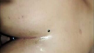 Sexy latina with huge tits small waist slaps yoga ass in bedroom anal toy play