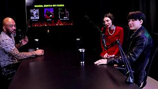 whoa, she flashes lingerie then sits on tits and grinds - yastrixx sheer red watch!