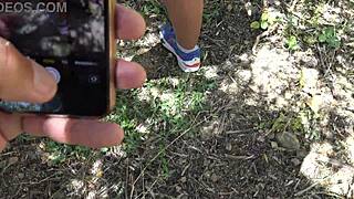 Horny nudist milf pussy ass bukkake covered beach public outdoor cumshots hairy wife 😈🏖️💦