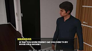 Stepdaughter's big tits tempt you in this handjob and pussy fuck walkthrough