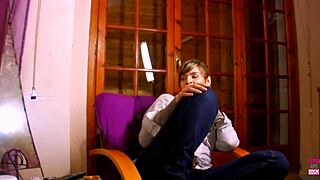 a blonde maid bends for boss's cock in ass then takes brutal fisting ride