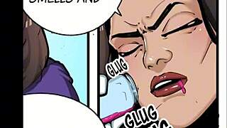 female bodybuilder muscles grow in sexy comics