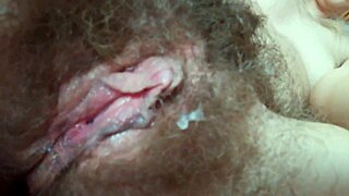 hairy pussy close-ups with clit play and squirting orgasms compilation