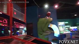 Deep-Throat Blowjob Leads to Hard Missionary Teen Pounding