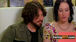 bisexual swingers kiss passionately before diving into steamy group orgy