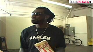 kinky housewife threesome with two monster black cocks